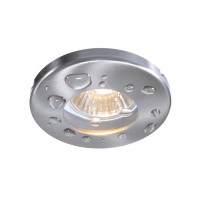 PELTATUM IP54 GU10/GU5,3  35W Podhledové stropní svítidlo, materiál nerez, povrch brošený, krycí sklo čiré, pro žárovku 1x35W, GU5,3, 12V, IP54, tř.3, rozměry d=85mm, h=35mm