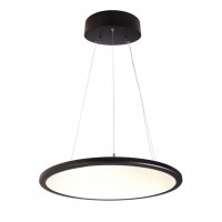 COPY R, LED 50W Závěsné svítidlo, těleso hliník, povrch bílá/černá/stříbrná, difuzor plast opál, LED 50W, teplá 3000K nebo neutrální 4000K, stmív TRIAC, 230V, IP20, rozměry d=580mm, vč závěs lanka l=1500mm, lze zkrátit, svítí nahoru/dolů.