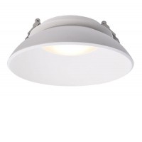 AZUA Vestavné stropní svítidlo, nastav směr svícení, těleso hliník, povrch bílá, LED 14W, teplá 3000K, 980lm, Ra80, 230V, IP20, tř.1, rozměry d=120mm.