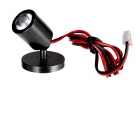 EXPO CL 1W Mini bodové svítidlo, nastav. směr svícení, mag. hlavice, těleso hliník, povrch černá/šedostříbrná, LED 1W, teplá 3000K/neutrální 4000K, Ra90, 350mA, IP20, rozměry d=31mm, h=42mm.