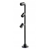 EXPO TL 3x1W Mini bodové svítidlo, nastav. směr svícení, těleso hliník, povrch černá/šedostříbrná, LED 3W, teplá 3000K/neutrální 4000K, Ra90, 350mA, IP20, rozměry d=39mm, h=250mm.