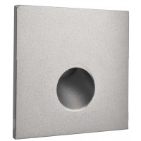 LOSIONE kryt SQ IV Dekorativní kryt pro vestavné svítidlo do stěny, čtvercové, materiál hliník, povrch bílá/stříbrná/černá, detail kruhový výřez, rozměry 75x75x22mm.