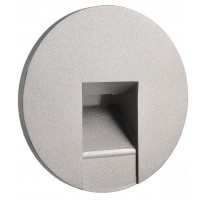 LOSIONE kryt R III Dekorativní kryt pro vestavné svítidlo do stěny, kruhové, materiál hliník, povrch bílá/stříbrná/černá, detail čtvercový výřez, rozměry d=78mm.