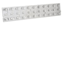 DERYL optika Optika, difuzor pro svítidlo, symetrické/asymetrické, těleso plast čirý, s vyzařovacím úhlem 20°/30°/90°/15°, rozměry 285x60x12mm.