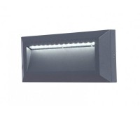 LENA WP LED 10,5W, IP54 Nástěnné venkovní svítidlo, těleso hliník, povrch šedočerná, difuzor plast opál, LED 10,5W, 400lm, neutrální 4000K, Ra80, 230V, IP54, tř.1, rozměry 101x230x32mm, svítí dolů