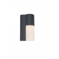 LOPUS II Nástěnné venkovní svítidlo, těleso hliník, povrch šedočerná, difuzor plast opál, pro LED žárovku 1x7W, GU10, Ra80,230V, IP54, tř.2, rozměry 220x124x92mm