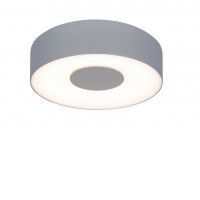 BULOS SMALL Nástěnné venkovní svítidlo, těleso hliník, povrch šedá, difuzor plast opál, LED 8W, 420lm, teplá 3000K, Ra80, 230V, IP54, tř.1, rozměry d=193mm, h=45mm