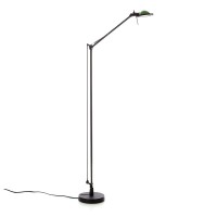 D12ELt BERENICE TERRA Stojací lampa, těleso hliník, povrch černá, nebo šedostříbrná, pro žárovku 1x35W, G6,35, 230V, IP20, tř.2, základna d=150mm, dvě ramena 900+300mm, s vypínačem, stínítko SAMOSTATNĚ