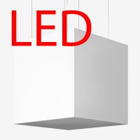 IZAR C LED 22,3W/46W Závěsné svítidlo, základna kov, povrch bílá, difuzor sklo opál akrylové, LED 22,3W/46W, teplá 3000K/neutrální 4000K, stmív DALI, 230V, IP20, tř.1, rozměry dle typu, vč lankového závěsu l=2000mm lze zkrátit
