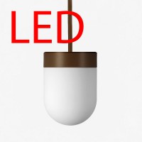RETRO LED Závěsné svítidlo, základna hliník, povrch bílá, černá, difuzor sklo triplex opál, LED 4,9W/7,9W, teplá 3000K, nebo neutrální 4000K, 230V, IP40, tř.1, rozměry dle typu, vč závěsu l=1000mm