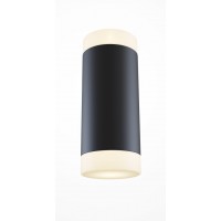 GERE WL 10W Nástěnné svítidlo, těleso kov, povrch černá/bílá, difuzor opál, LED 10W, 750lm, teplá 3000K, Ra90, 230V, IP20, tř.2, rozměry d=64mm, h=224mm, svítí nahoru/dolů.