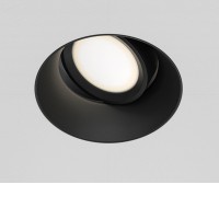 HOREA BI R 1x50W, GU10 Stropní podhledové bodové svítidlo, výklopné, kruhové, těleso kov, povrch bílá/černá, pro žárovku 1x50W, GU10, 230V, IP20, tř.2, rozměry 118x40x90mm.