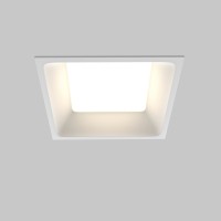 NICOL BI SQ 12W/18W/24W, IP44 Stropní podhledové bodové svítidlo, těleso kov, povrch bílá, difuzor plast opál, LED 12W/18W/24W, teplá 3000K/neutrální 4000K, 230V, IP44, tř.2, rozměry dle typu.