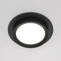HALTE BI R 1x15W, GX53 Stropní podhledové bodové svítidlo, těleso kov a plast, povrch černá/bílá/černá a zlatá, pro žárovku 1x15W, GX53, IP20, tř.2, rozměry d=110mm, h=53mm.