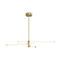 IMAGOS HL 28W/40W Závěsné svítidlo, lustr, těleso kov, povrch zlatá lesk, difuzor plast opál, LED 40W/3600lm, 28W/3000lm, teplá 3000K, Ra80, 230V, IP20, tř.1, rozměry dle typu.
