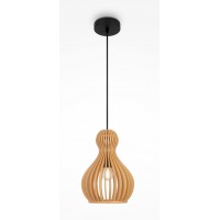 INCIPIO HL II 1x40W, E27 Závěsné svítidlo, těleso kov, povrch černá, stínítko dřevo světlé, pro žárovku 1x40W, E27, 230V, IP20, tř.1, rozměry dle typu.