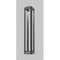 HELLO FL 3W, IP65 Sloupkové venkovní svítidlo, těleso hliník, povrch tmavě šedá, LED 13W, 680lm, teplá 3000K, Ra80, 230V, IP65, rozměry 151x151mm, h=800mm.