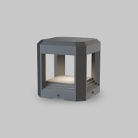 HELLO FL II 3W, IP65 Sloupkové venkovní svítidlo, těleso hliník, povrch tmavě šedá, LED 13W, 330lm, teplá 3000K, Ra80, 230V, IP65, rozměry 151x151mm, h=150mm.