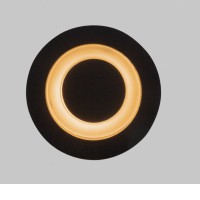 PROD WL 3W, IP65 Vestavné venkovní svítidlo do stěny, těleso kov, povrch černá/bílá, LED 3W, 120lm, teplá 3000K, Ra80, 230V, IP65, rozměry d=62mm.