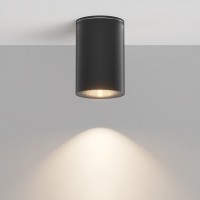 BAL PL 1x50W, GU10, IP54 Stropní přisazené bodové venkovní svítidlo, těleso hliník, povrch černá, krycí sklo čiré, pro žárovku 1x50W, GU10, IP54, Ra80, tř.1, rozměry d=65mm, h=100mm.