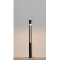 NEZTE FL12W/30W, IP65 Sloupkové venkovní svítidlo, těleso kov, povrch černá grafit, LED 12W/30W, teplá 3000K, Ra80, 230V, IP65, rozměry d=90mm, výška dle typu, svítí dolů.