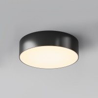 VARS PL 30W IP65 Stropní přisazené venkovní svítidlo, těleso kov, povrch černá/bílá, difuzor plast opál, LED 30W, 2200lm, teplá 3000K, 230V, IP65, Ra80, tř.1, rozměry d=220mm, h=58mm.