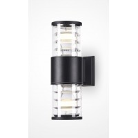 ITIDE WL 2x60W, IP54 Nástěnné venkovní svítidlo, těleso kov, povrch černá/šedá, krycí plast čirý, pro žárovku 2x60W, E27, 230V, IP54, tř.1, rozměry d=108mm, h=320mm, svítí nahoru/dolů.