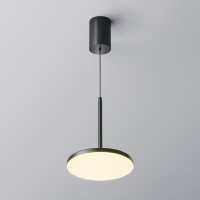 JEUS HL 12W Závěsné svítidlo, těleso kov, povrch černá/bílá/mosaz, difuzor plast opál, LED 12W, teplá 3000K, 230V, IP20, tř.1, rozměry d=185mm, h=215mm, vč závěs kabelu l=1950mm, lze zkrátit.