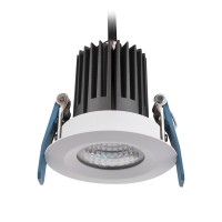 ASET 10W, IP65, IK06 Venkovní, stropní, podhledové, vestavné, bodové svítidlo, hliník, bílá, sklo čiré, LED, 10W, teplá 3000K, neutrální 4000K, vyzařovací úhel 36°, Ra80, 230V, IP65, IK06, tř.2, rozměry d=80mm, h=90mm, driver na kabelu