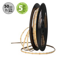 LED pásek COB, 528LED/m, 14W/m, 24V LED pásek LED pásek, těleso plast, povrch bílá, COB 528LED/m, 14W/m, 1512lm/m, neutrální 4200K, vyzař úhel 150°, Ra90, 24V, IP20, w=10mm, l=5000mm, dělitelnost 45,5mm, cena za 1m