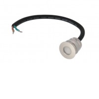 BORLAN 1W IP68 Zemní venkovní bodové svítidlo, těleso kov, rámeček nerez, krycí sklo čiré, LED 1W, teplá 3000K/neutrální 4000K, vyzař. úhel 70°/80°, 24V, IP68, tř.3, rozměry dle typu, BEZ montážního boxu a napájecího zdroje