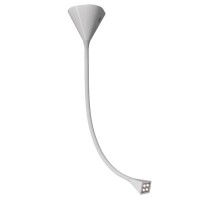 FLEXIO C1 Stropní, bodové svítidlo, materiál hliník, flexibilní, ohebné rameno potažené gumou, barva matná bílá (RAL 9016), LED 4x1W, teplá bílá 3000K, neutrální bílá 4000K, 230V/700mA, IP20, rozměry dle typu svítila.
