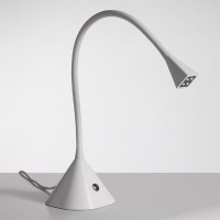 FLEXIO STOLNÍ Stolní lampa, materiál hliník, flexibilní, ohebné rameno potažené gumou, barva matná bílá (RAL 9016), LED 4x1W, teplá bílá 3000K, neutrální bílá 4000K, 230V/700mA, IP20, základna d=136mm, l=720mm, vč. vypínače