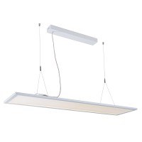 ARCHIPANEL ND Závěsné svítidlo, těleso hliník, povrch šedostříbrná, nebo bílá, difuzor plast opál prisma UGR<19, LED 54W, 30W, neutrální 3800K, Ra80+, 230V, IP20, rozměry 1200x300x30mm, vč lank záv l=2000mm, svítí nahoru/dolů