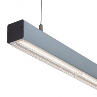 HIEF LED 27W 39W závěsné Závěsné svítidlo, hliníkový profil, povrch šedostříbrná, černá, LED 27W 39W, neutrální 4000K, Ra80, vyzař. úhel 90°, 230V, IP20, rozměry 53x55mm, délka dle typu