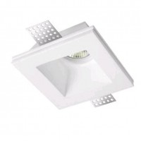 KARAVA SPOT 1X35W GU10 230V IP20 Stropní vestavné bodové komínkové svítidlo, těleso sádra, povrch bílá, pro žárovku 1X35W, GU10, ES50, 230V, IP20, rozměry 120X120X60mm