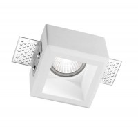 KARAVA 1X35W GU10 230V IP20 80X80X60MM Stropní vestavné bodové komínkové svítidlo, těleso sádra, povrch bílá, pro žárovku 1X35W, GU10, ES50, 230V, IP20, rozměry 80X80X60mm