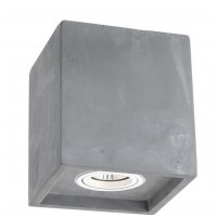 INCO 1X35W GU10 230V IP20 Stropní bodové svítidlo, těleso beton, povrch šedá, pro žárovku 1X35W, GU10, ES50 230V, IP20, rozměry 130X130X150mm