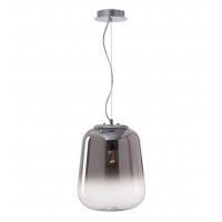 ALKA 1X60W E27 230V IP20 Závěsné svítidlo, základna kov, povrch chrom, difuzor sklo kouřová s čirým okrajem, pro žárovku 1X60W, E27, 230V, IP20, rozměry dle typu, vč.závěsného kabelu l=1200mm, lze zkrátit
