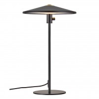 EMPTY T Stolní lampa, těleso kov, povrch černá, difuzor plast opál, LED 17,5W, 1200lm, teplá 2700K, Ra80, stmívatelné vyp/zap vypínačem, 100% 50% 25%, 230V, IP20, vč vypínače kabelu s textilním úpletem