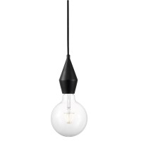 BILL PENDANT 1X60W E27 Závěsný kabel s objímkou, těleso kov/plast černá, pro žárovku 1x60W, E27, 230V, IP20, tř.2, rozměry 119x65mm, vč. závěsného kabelu s textilním úpletem 3000mm, lze zkrátit