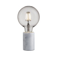 MARBLE 1X60W E27 IP20 Stolní lampa, základna leštěný mramor bílá, zelená, černá, pro žárovku 1X60W, E27, 230V, IP20, tř.1, rozměry 60X103mm, přívodní kabel l=1800mm