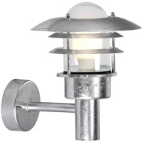 FILANGE 22 SENSOR 1X60W E27 Nástěnné venkovní svítidlo PIR senzor pohybu, záběr 110°, čas 60s, vypínačem až 5h, těleso kov galvanizovaná ocel, krycí sklo čiré, pro žárovku 1X60W, E27, 230V, IP44, tř.1, rozměry 265X265mm