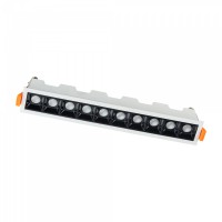 MINIS II LED 20W, IP20 Stropní podhledové bodové svítidlo, těleso hliník, povrch bílá, LED 20W, teplá 3000K nebo neutrální 4000K, 1220lm/1280lm, Ra80, 230V, IP20, tř.2, rozměry 280x48x45mm, otvor 275x35mm