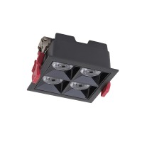 MINIS VS LED 16W, IP20 Stropní podhledové bodové svítidlo, těleso hliník, povrch černá, LED 16W, teplá 3000K nebo neutrální 4000K, 1400lm, Ra80, 230V, IP20, tř.2, rozměry 92x92x49mm, otvor 85x85mm