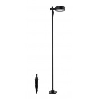 XYLOCO FL 7W IP54 Svítidlo do záhonu, nastav. směr svícení, těleso kov, povrch černá, difuzor plast, LED 7W, 400lm, teplá 3000K, Ra90, 230V, IP54, tř.1, rozměry d=120mm, h=1000mm, vč. bodce do záhonu.