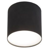 GULLO F, 1x10W, GU10 Stropní svítidlo, těleso kov, povrch bílá/černá/šedostříbrná, difuzor plast PMMA opál, pro žárovku 1x10W, GU10, 230V, IP20, tř.1, rozměry d=130mm, h=130mm