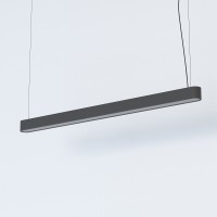 RETEL ZS LED 16W, T8/G13 Závěsné svítidlo, těleso hliník, povrch bílá nebo šedočerná, difuzor plast opál, LED zářivka 16W, teplá 3000K, 2300lm, Ra80, 230V, T8/G13, IP20, tř.1, rozměry dle typu, vč. závěs kabelu l=1500mm, lze zkrátit