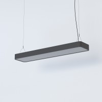 RETEL LED 16W, T8/G13 Závěsné svítidlo, těleso hliník, povrch bílá nebo šedočerná, difuzor plast opál,  LED zářivka 16W, teplá 3000K, 2300lm, Ra80, 230V, T8/G13, IP20, tř.1, rozměry 935x200mm , vč. závěs kabelu l=1500mm, lze zkrátit