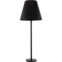 SULENIO F Stojací lampa, základna kov, povrch černá, stínítko textil černá, pro žárovku 3x60W, E27, 230V, IP20, tř.1, rozměry d=580mm, h=1620mm, vč vypínače na kabelu